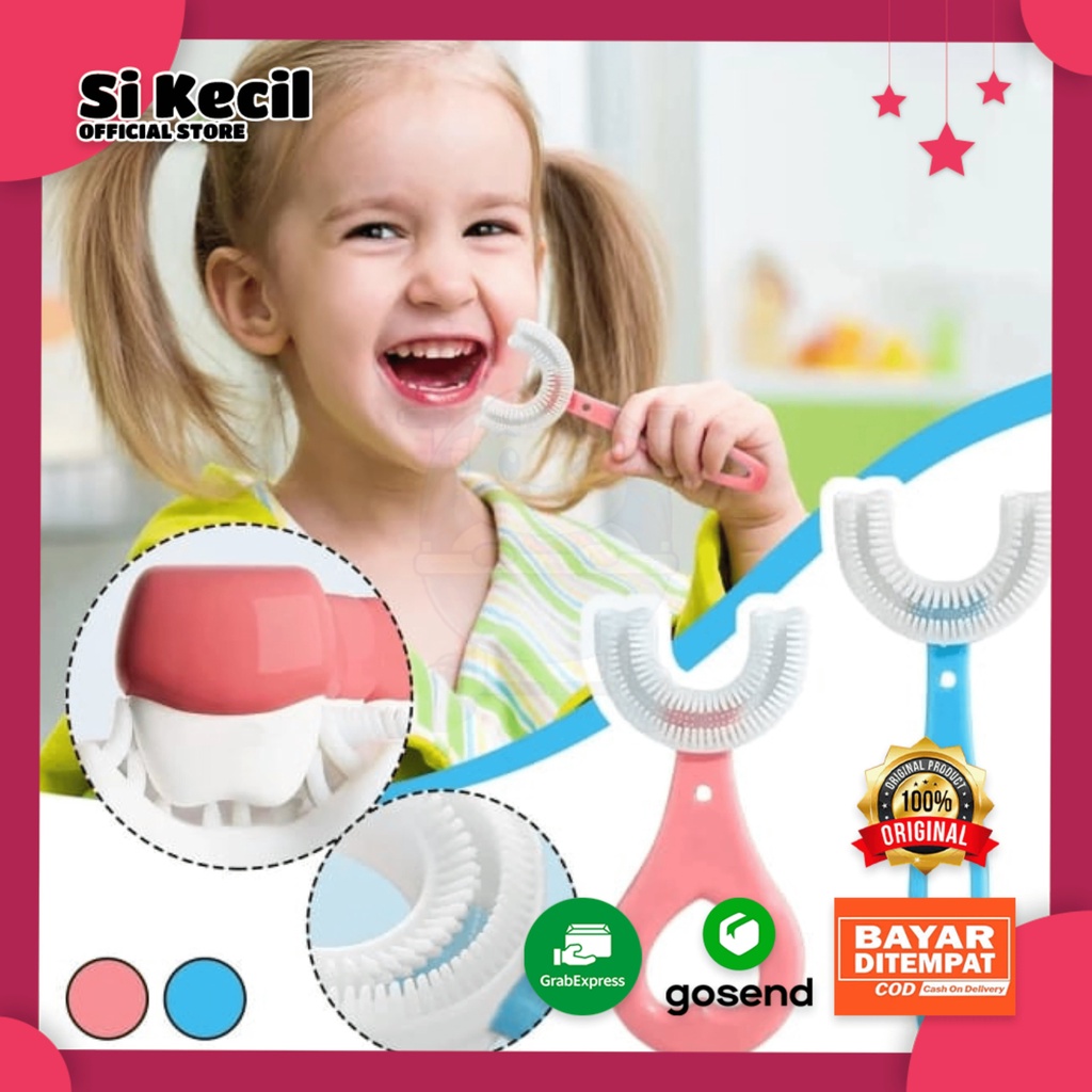 Sikat Gigi Anak Bentuk U Bpa Free 2 - 6 th | Sikat Gigi Anak Bentuk U 6 12 Tahun | Sikat Gigi Anak B