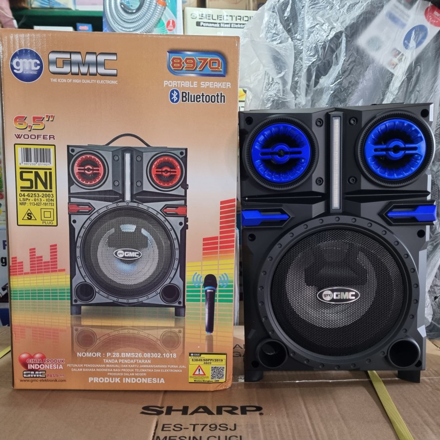 Jual Speaker Portable Gmc 897q 65 Inch Bluetooth Karaoke Extra Power