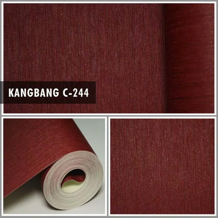 Wallpaper Wallpaper Dingding Motif Polos Bertekstur Garis Premium