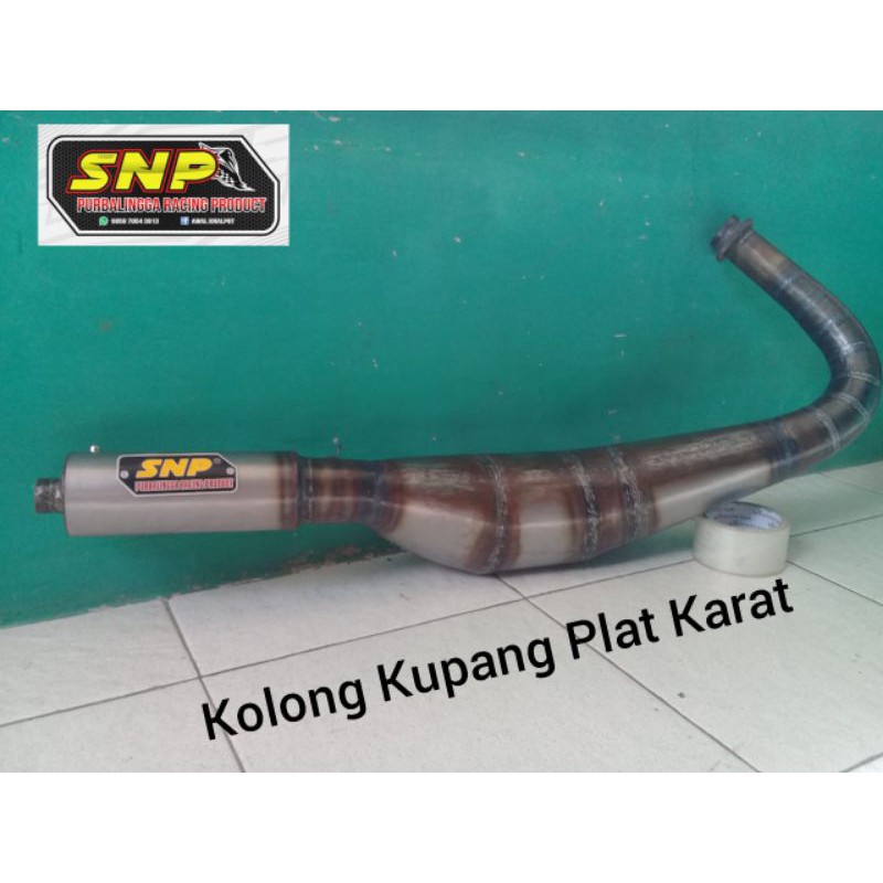 Knalpot Rx -King Kolong Kupang plat karat (Knalpot RX king,knalpot 2tak,knalpot murah)