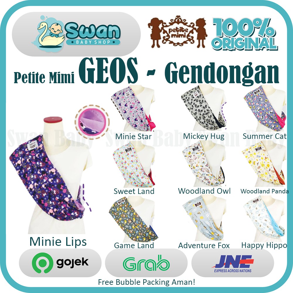 Geos Petite Mimi MOTIF DISNEY / Gendongan Bayi / Simple Sling