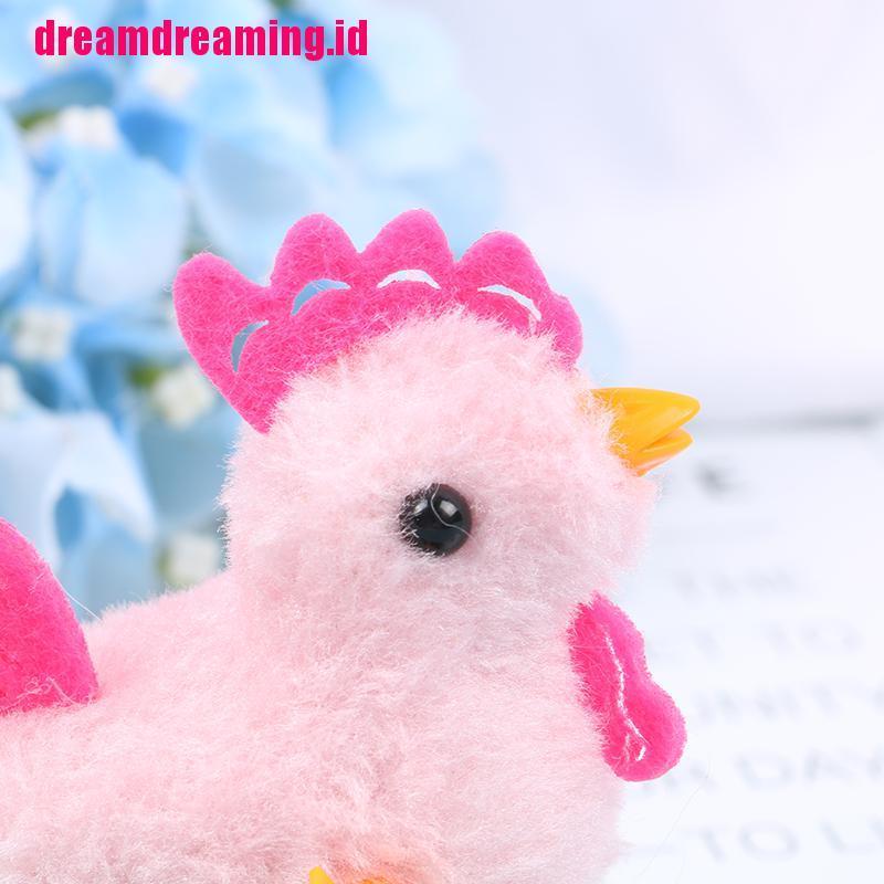 (dreamdreaming.id) Mainan Edukasi Anak Boneka Plush Ayam Berjalan / Melompat Model Putar