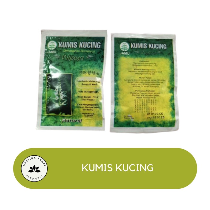 Jamu Kumis Kucing Wijaya Melancarkan Buang Air Kecil & Kencing Batu