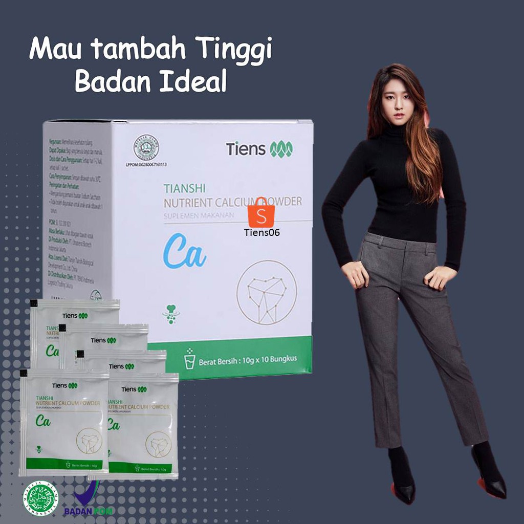 

susu susu bubuk kalsium peninggi tiens nhcp kalsium patah tulang nutrisi ibu hamil ( per sachet )
