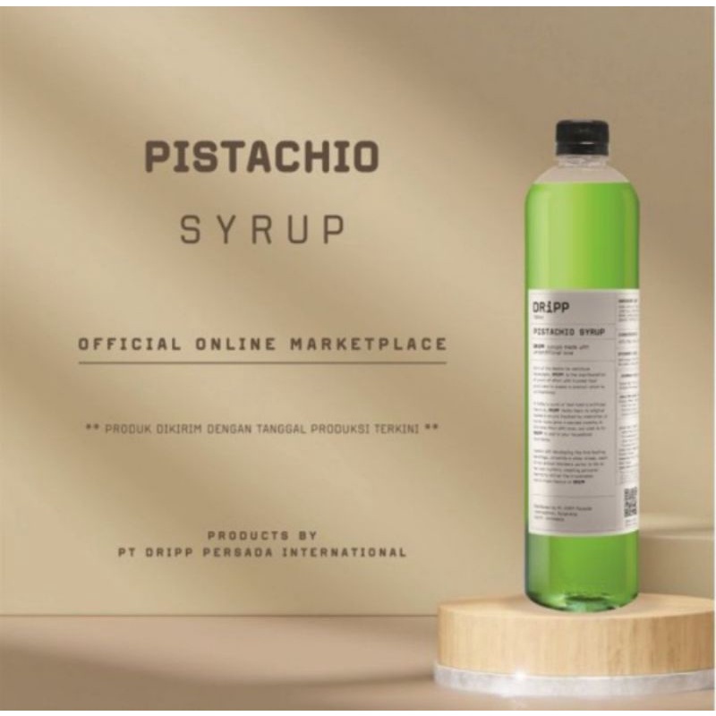 

Dripp syrup minuman sirup pistachio 760ml