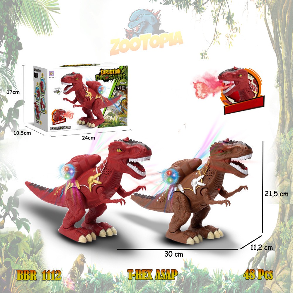 PROMO BRO1337 BBR1112 Trex Mainan Anak Hewan Binatang Dino Dinosaurus Dragon ZOOTOPIA