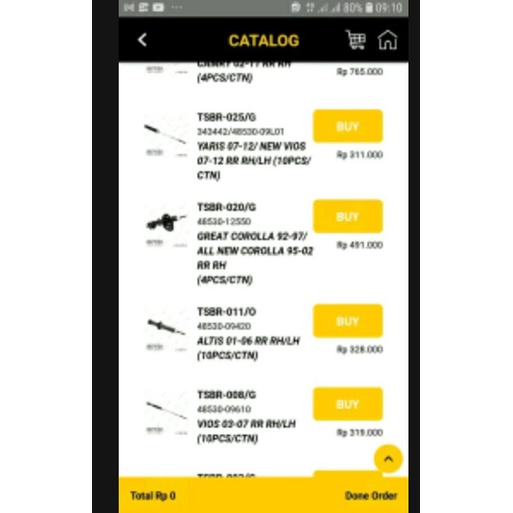 Shockbreaker shokbreker sokbeker shock absorber belakang great corolla KIRI ikybi