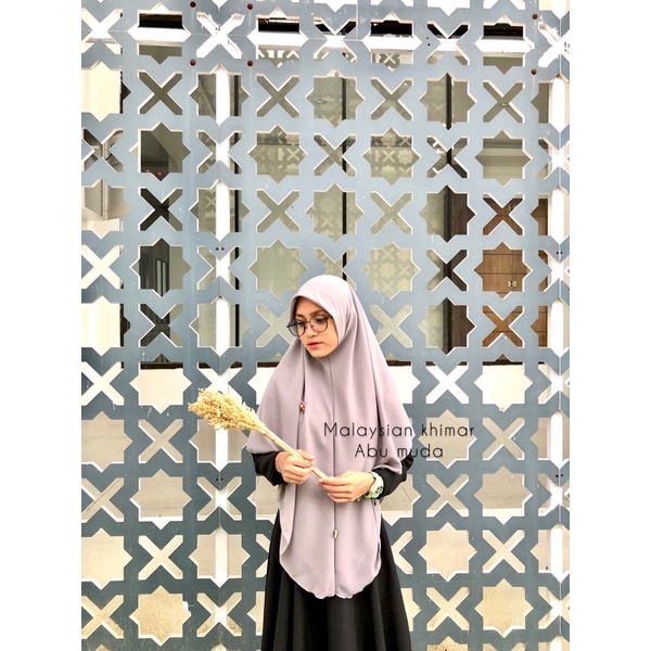 [COD] MALAYSIAN KHIMAR MATERIAL BABYDOLL ARMANY BY RURIHIJABSYARI-Abu muda