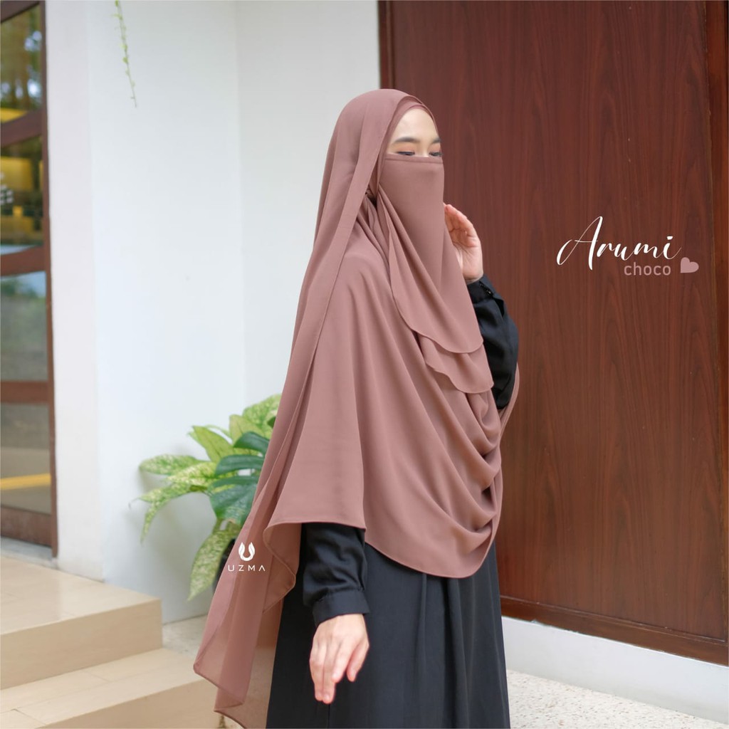 Arumi Instan Uzma Hijab / Pasmina Arumi Original uzma hijab (Pasmina Instan)