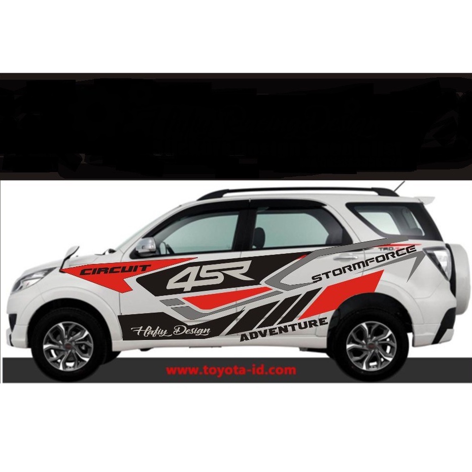 cutting Stiker mobil rush terios avanza sigra dll stiker mobil full body