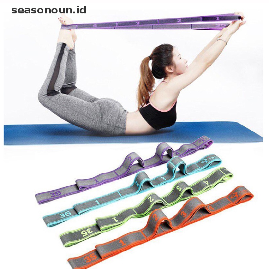 (seasonoun) Resistance Band Elastis Untuk Latihan Senam Latin / Yoga