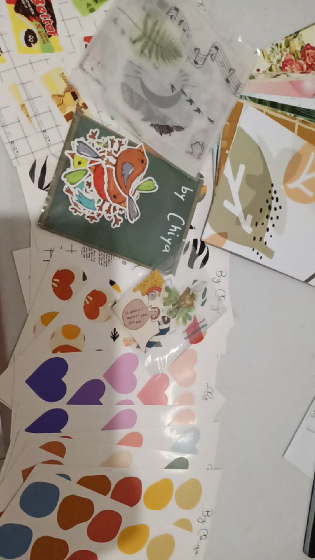 Sticker Bentuk Hati Heart Sticker