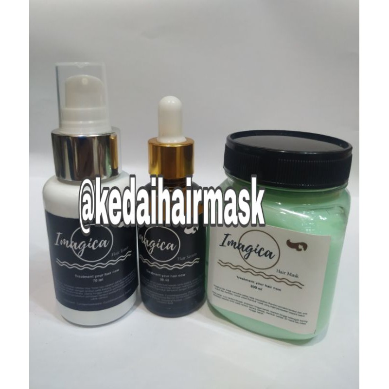 Paket Perawatan Rambut Imagica Hair Mask, Imagica Hair Serum & Imahica Hair Toner