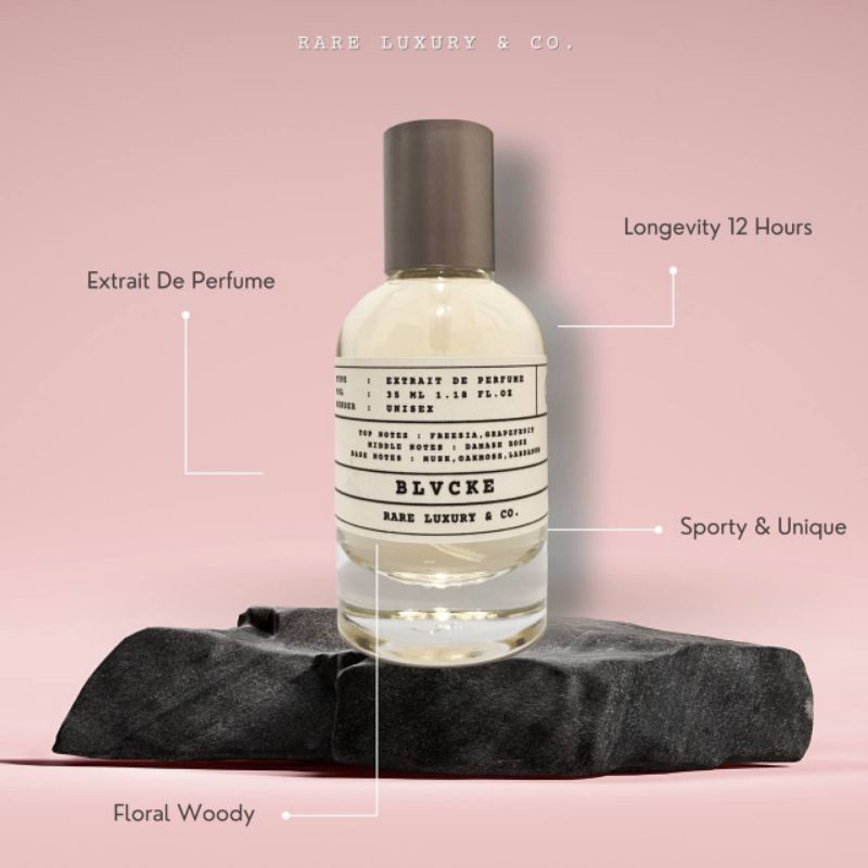 BLVCKE FLORAL WOODY RARE PARFUM Luxury&co 35ml