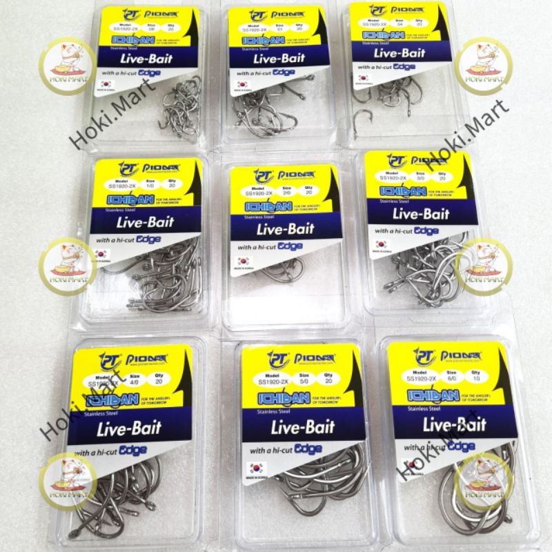 mata pancing / mata kail pioneer ichiban live bait ss1920