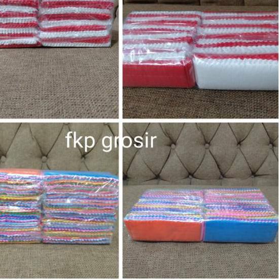 

GROSIR PER 12PCS - KERTAS KREP POTONG MERAH PUTIH / HUT RI / DIRGAHAYU RI/ KREP POTONG MIX WARNA