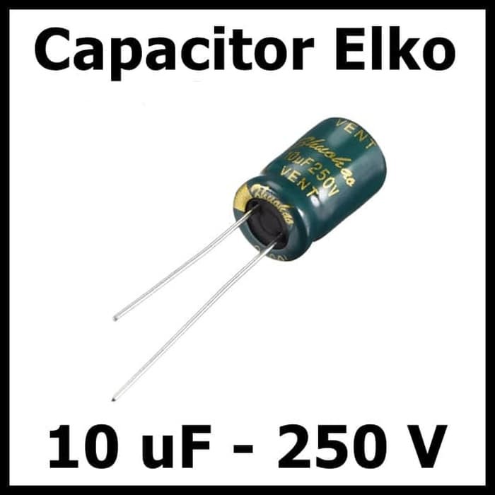 Kapasitor Elektrolit Elco Elko 10uF 250V 10 uF 250 Volt V