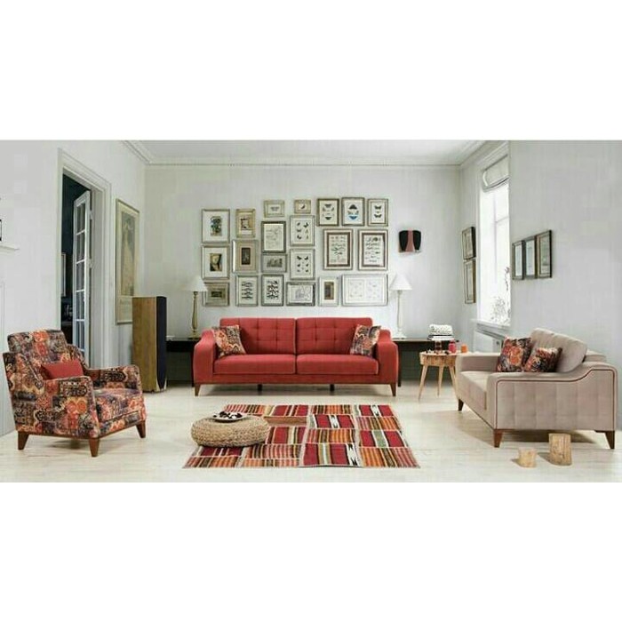 set kursi sofa tamu retro , sofa retro , sofa vintage