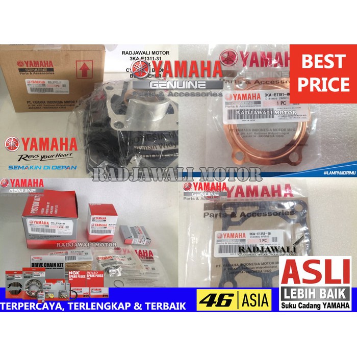 BLOK SEHER KOMPLIT RX KING YP 2 ASLI ORIGINAL YAMAHA fix