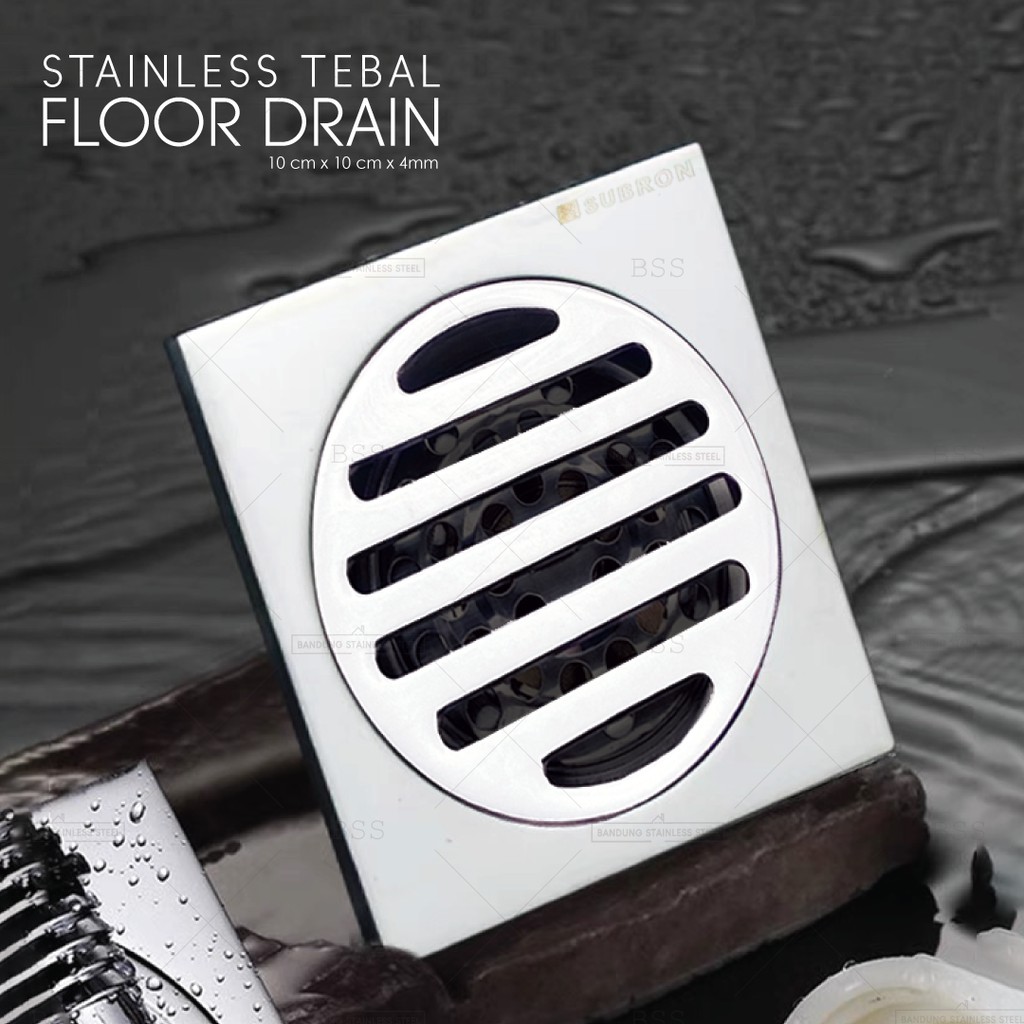 Floor Drain Drainase Stainless Tebal 2 pilihan model anti bau kecoa tikus serangga kamar mandi