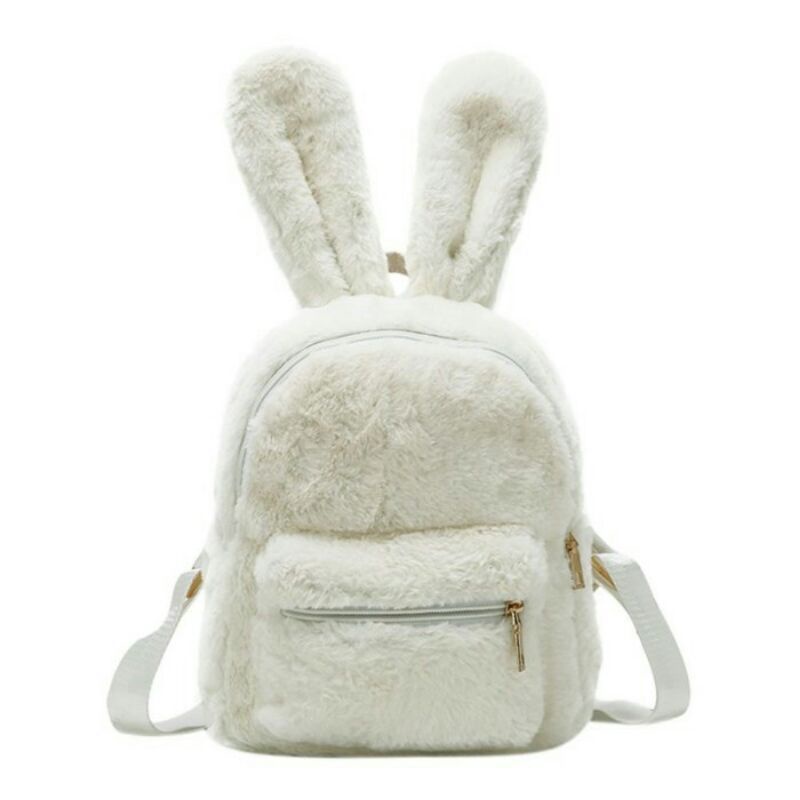 Tas Ransel Bulu Halus Wanita BESTIE RABBIT Tas Lucu Bulu Lembut Tas Perempuan Baby Bunny Beauty Bisa COD