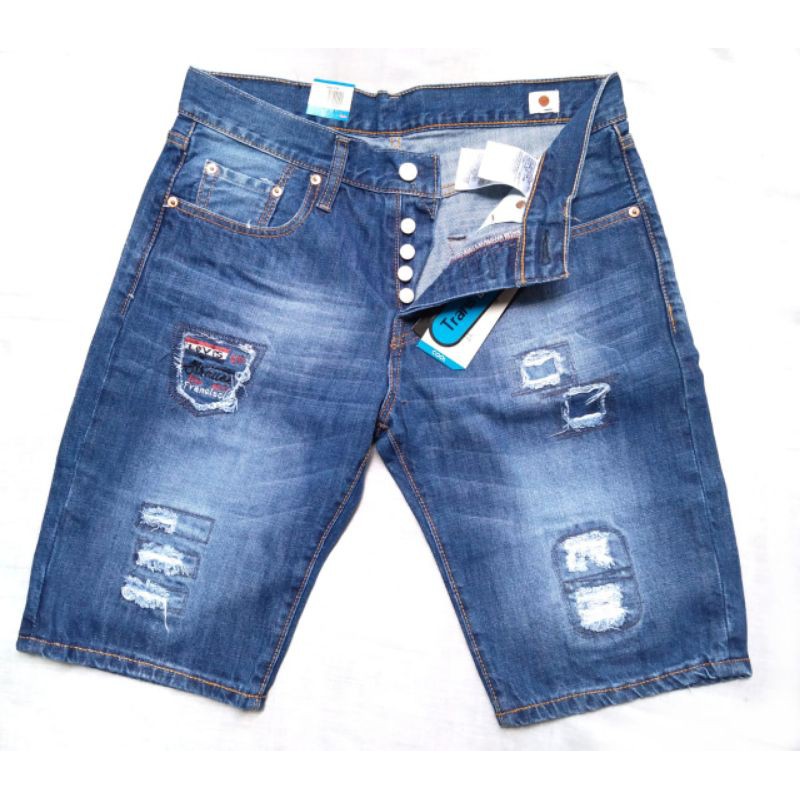 Celana Levi's 501 Pendek Sobek | Levi's Pendek | Levi's Robek