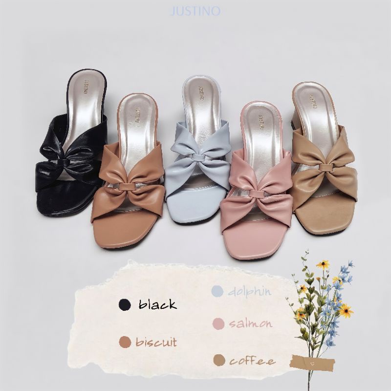 Sandal Hak Tahu JUSTINO HTB02 Series Heels Wanita 5cm-8