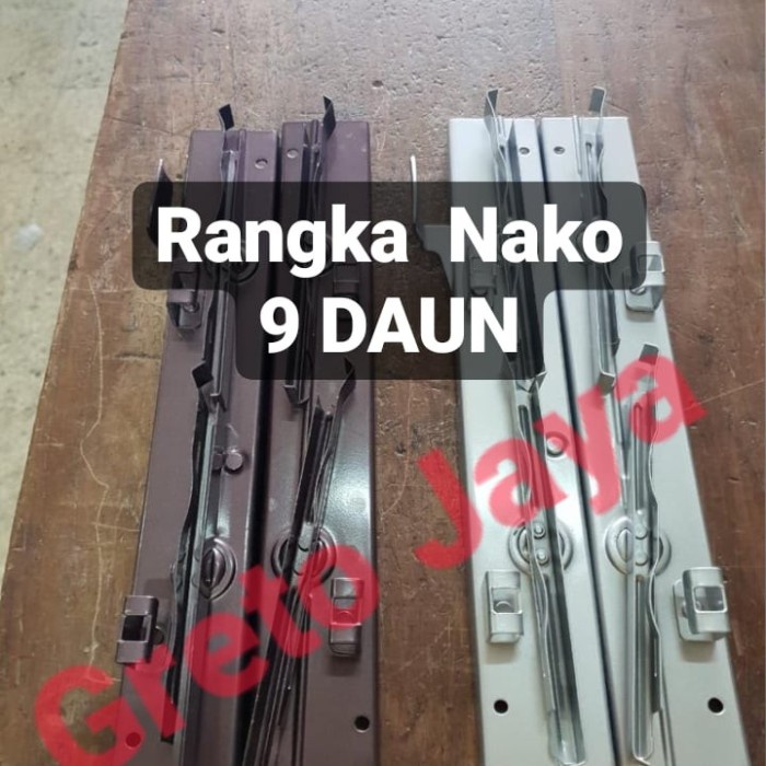 ( 9 Daun ) Bingkai Nako Jendela Kisi Besi Rangka Kaca Teralis Tralis