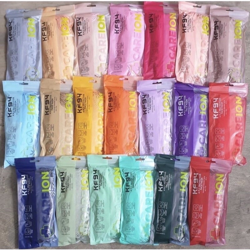 Masker KF94 Warna isi 10 Masker KF 94 CAREION KF94 wemaze KF 94 Careindo KG 94 Korean