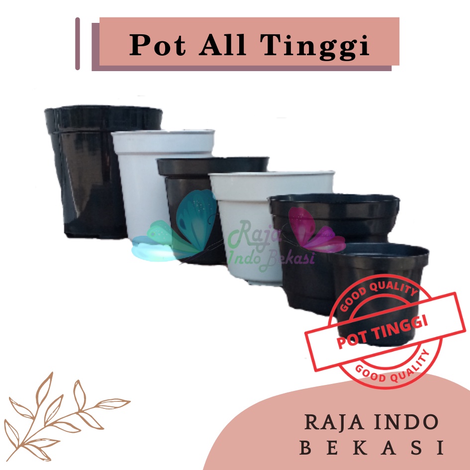 Pot Tinggi 8 10 12 15 18 20 25 Hitam Putih Pot Pirus Tirus Putih 10 12 13 15 18 20 21 24 25 Pot Tinggi Plastik Putih Besar 20 30 50 Cm Besar Murah