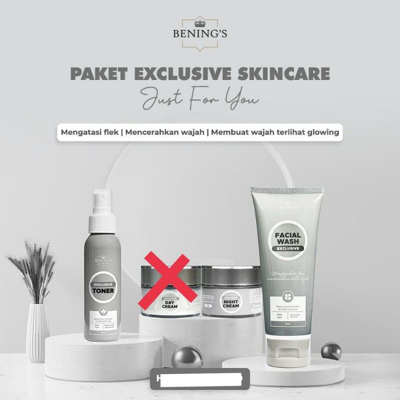 BENINGS SKINCARE BY DR.OKY PRATAMA PAKET BRIGHTENING (BENINGS CLINIC) BENING PAKET PENCERAH DAN GLOWING-PKT EXCLUSIVE NO DAY