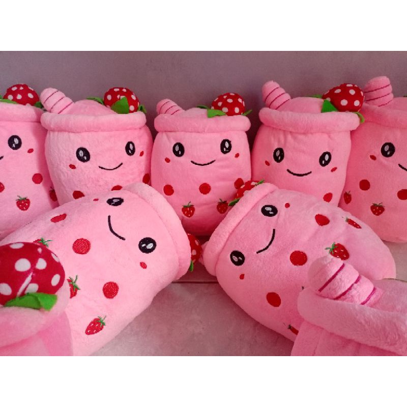 Boneka Boba Terbaru Varian strawberry Real pict/Boneka Lucu gemess halus/boneka murah/bonekaviral