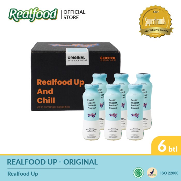 

(BISA COD) Realfood Up Original 6 Bottles
