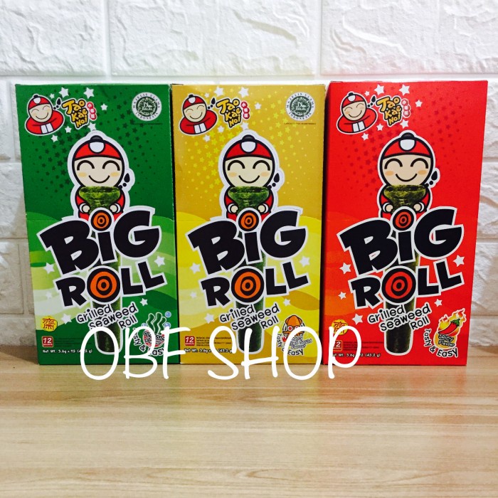 

✨COD✨ RUMPUT LAUT TAO KAE NOI BIG ROLL 12 PCS MURAH - SPICY