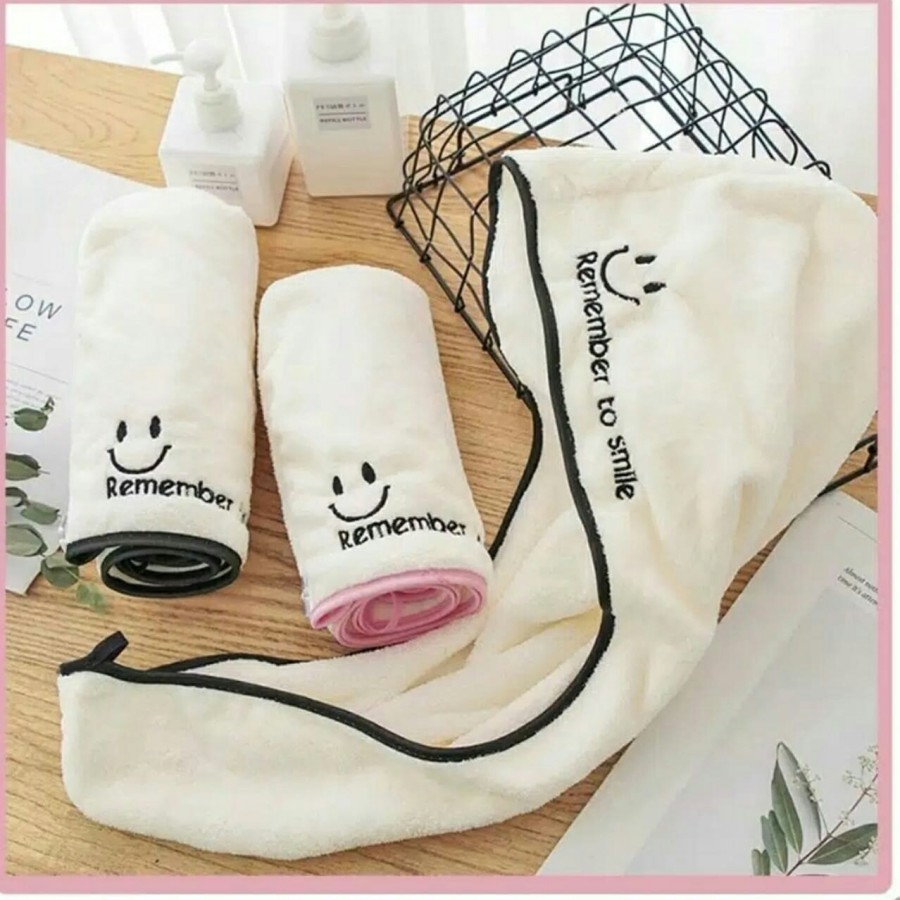 HANDUK KERAMAS CEPAT KERING BAHAN MICROFIBER / HANDUK TURBAN / MAGIC TOWEL / HEAD TOWEL FAST DRY