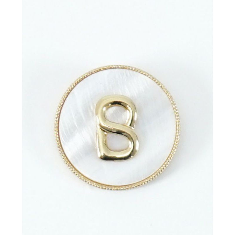 Buttonscarves White Shell Brooch