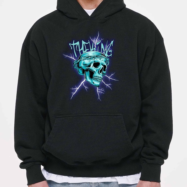 Hoodie The King Sweater Pria Fleece Size M - XXL