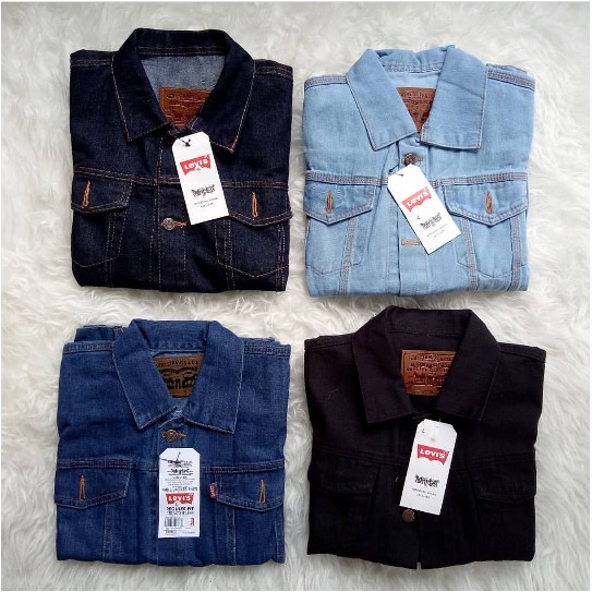 80 Model Jaket Levis Pria Warna Biru HD Terbaru