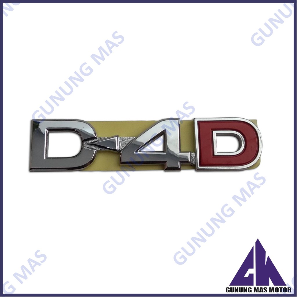 Emblem Logo D-4D Untuk Toyota Fortuner Innova Inova D4D Huruf Tempel
