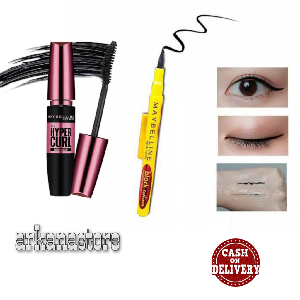 Paket kecantikan mata-Maskara dan Eyeliner Termurah