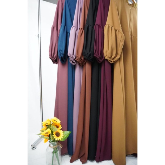 Gamis SULTAN Series Exclusive kain Sultan Mina anti Uv Lengan Balon