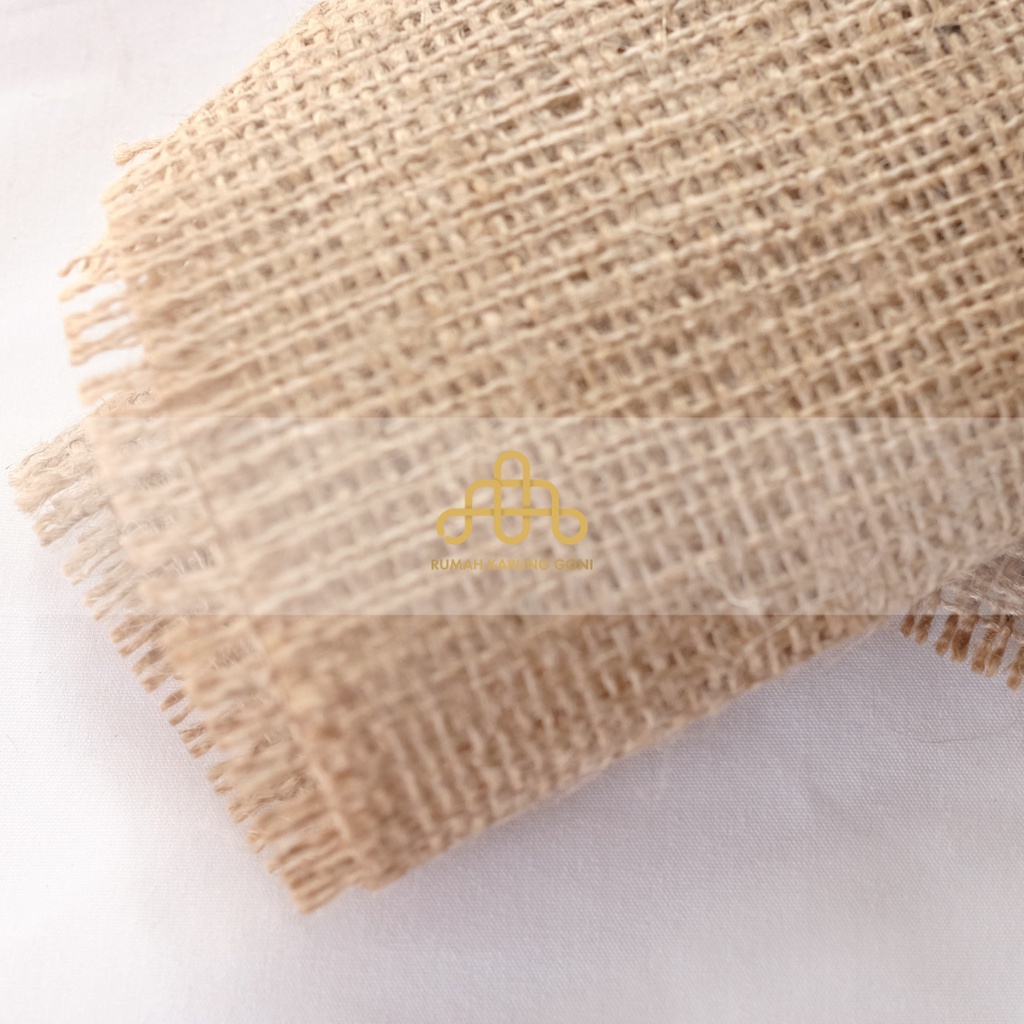 Kain Goni Import Murah - Kain Goni Yard - Kain Goni Halus - Burlap Fabric - Hessian Cloth - Bahan Goni Dekorasi