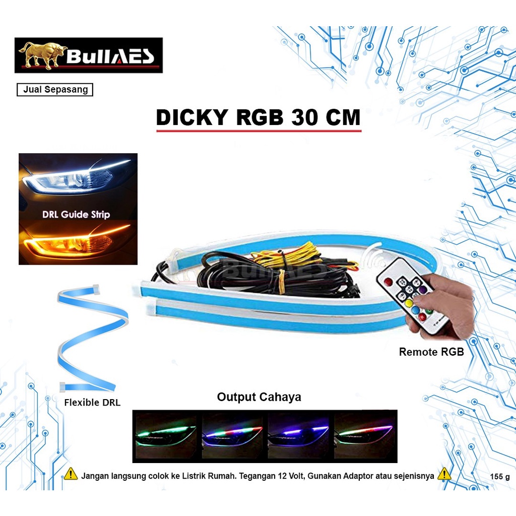 Drl DICKY Headlamp Waterproof 30 cm sein Running Welcome light