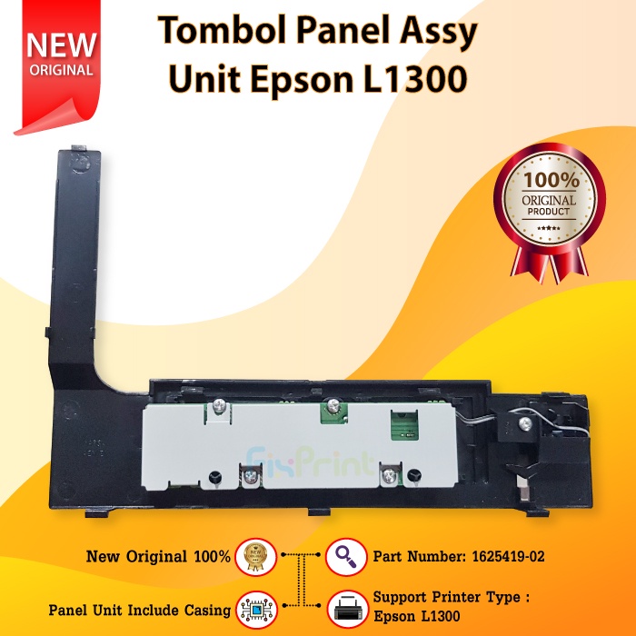 Tombol Panel Assy Unit Epson L1300 Control Switch On Off Power Printer L-1300 New Original 1625419-02