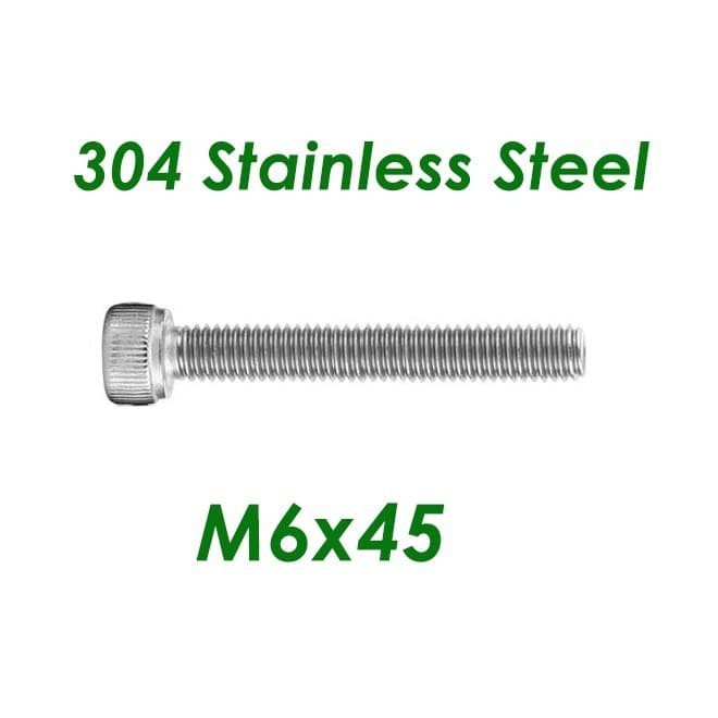 BAUT L STAINLESS STEEL M6 X 45MM