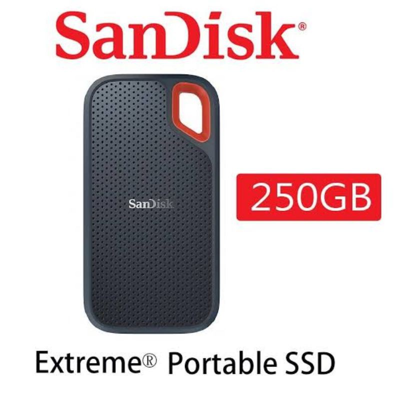 SSD EXTERNAL SANDISK PORTABLE EXTREME 250GB USB Type C 3.1 Original