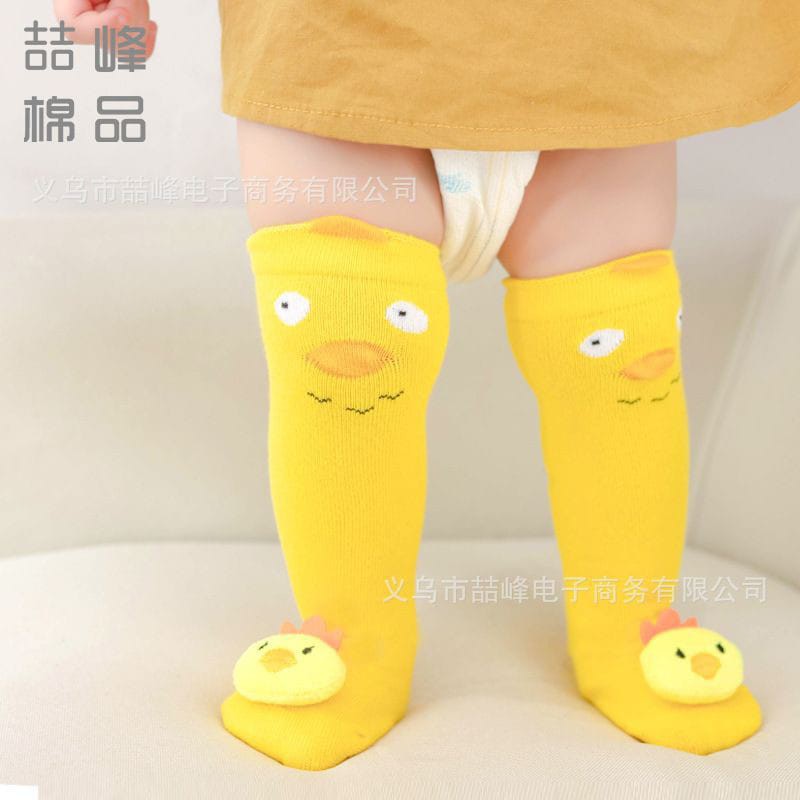 Kaos Kaki Panjang Bayi Motif / Kaos kaki Anak Panjang Dengan BONEKA TIMBUL