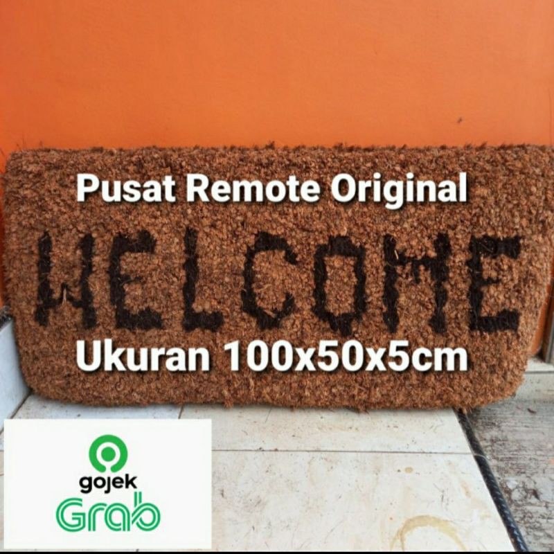 KESET WELCOME 1 METER KESET SERABUT KELAPA CATUR 100cm × 50cm HALUS WELCOME