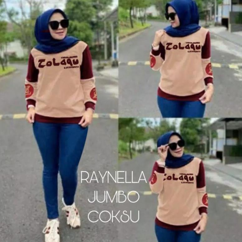 Diskon Kaos Lengan Panjang Zolaqu Jumbo Original Y74 ➫