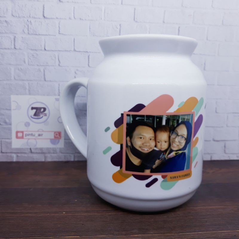 Mug Susu Custom Satuan (FOTO DAN TULISAN)